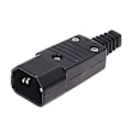 Miniatyrbillede 5 af 5: 250v 10a Konnektor Iec 320 C14 Stik Til C13 Stikdåse
