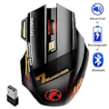 Miniatyrbillede 2 af 5: Trådløs Gamer Mus Til Computer 2.4g Rgb Genopladelig Gaming Mus Bluetooth Usb Mus Stille Ergonomiske Mus