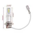 Pikkukuva 4 / 5: Helppo asennus LED-polttimot auton sumuvalopolttimo H3 12V-24V 6000K 80W ajovalot