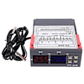 Miniatyrbild 1 av 5: Digital Intelligent Termostat Justerbar Temperaturkontrollbrytare med Dubbla NTC(110-220V)