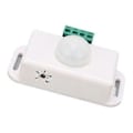 Miniatyrbillede 3 af 4: Kropsregistrerende kontakt med justerbar forsinkelsestid, infrarød bevægelsessensor kontakt 6A 12-24V hvid