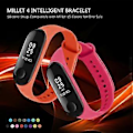 Pikkukuva 3 / 5: Hikinauha Silikoni Hihna Hienkestävä Xiao mi Mi Band 4 3 Älykellon Rannekoruihin