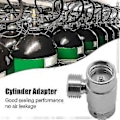 Miniatyrbillede 2 af 5: Sølv Soda Stream Adapter, Aluminium Tr21-4 Til W21.8 Gas Co2 Genopfyldning Soda Stream Konverter Til Aquar