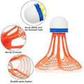 Miniatyrbillede 4 af 5: 3 stk. Nylon Shuttlecocks Holdbare Plast Badminton Shuttlecocks Indendørs Udendørs Sports Badmintonbolde Vindtæt Shuttlecock