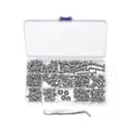 Miniatyrbild 1 av 5: 254 st/lot Kit för bakplåtsmontering med förvaringslåda för elgitarr DIY-verktyg, silver