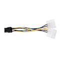 Pikkukuva 2 / 4: 4-nastainen Molex Ide - 6-nastainen Pci-e -näytönohjaimen liitäntäkaapelisovitin