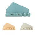 Miniatyrbilde 3 av 5: Ny Design Mobiltelefon Vegglading Holder Stativ For Garderobeskap Oppbevaringsbrakett Med 4 Krok Multi-u