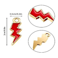 Miniatyrbillede 4 af 5: Emalje Flash Form Charms Blandet Farve Emalje Charms Vedhæng Til Armbånd Halskæde Øreringe Vedhæng