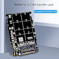 Miniatyrbild 5 av 5: Adapter för M.2 SSD till U.2 2-i-1 för M.2 Nvme och Sata-buss Ngff SSD till Pci-e U.2