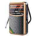 Miniatyrbild 1 av 5: Fickradio Portabel Mini Fullbandsradio AM/FM/SW Radio med Uppladdningsbart Batteri Stöd Hörlurar MiniRadio för Äldre,C