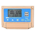 Miniatyrbillede 1 af 4: 12V 24V MPPT Solcellecontroller Dobbelt USB 5V 2A Udgang LCD Display BT Solcelleladecontroller 50A