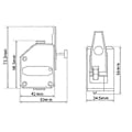Miniatyrbild 3 av 5: Dubbeldriven Extruder för 3S Lång/Kort Räckvidd Universell 1.75mm Filament Extruderingshuvud Metall Vertikal Fog