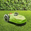 Miniatyrbillede 5 af 5: 2 x Premium rustfrit stål klamper til Worx S/M model, 2x rustfrit stål trækkraft forbedrer skrue pigge, robotplæneklippere hjulstørrelse 205