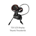 Miniatyrbild 3 av 5: Qs-s4 72v Tumgasreglage LCD Display Mätare+switch Knapp Kit Endast För Zero 11x Elscooter 6pi