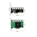 Miniatyrbillede 4 af 5: ASM1187E Hovedchip PCIE 1 til 6 USB3.0 Riser Kort Elektroniske Reparationsdele