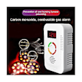 Miniatyrbillede 3 af 5: Ul Monoxid Gas 2-i-1 Alarm Hold Co Gas Lækage Compo Detektor EU Stik