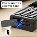 Miniatyrbillede 4 af 5: Robust udendørs mobiltelefon med stor batterikapacitet, lang standbytid, antenne, godt signal, fire SIM-kort, 3D-bokshøjttaler, e-bog - Grøn