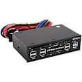 Miniatyrbillede 3 af 5: 5.25 Tommer Usb 3.0 Panel Pc Usb 3.0/2.0 Hub E-sata Sata O Til Computer C