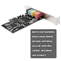 Miniatyrbilde 4 av 5: Pcie Lyd 5.1, Pci Surround 3d O For PC Med Høy Lydytelse