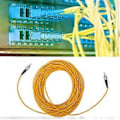 Miniatyrbild 4 av 4: 20m FC/UPC till FC/UPC Singlemode Optisk Fiber Patchkabel Gul