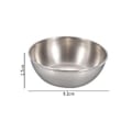 Miniatyrbillede 2 af 5: Sæt med 8 Snack Skåle, saucer af rustfrit stål, Blandeskåle, Mini Appetizer Tallerkener (4-d-w)