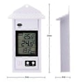 Miniatyrbild 2 av 3: Digital Max Min Växthustermometer - Övervaka Max- och Mintemperaturer i Växthuset, Trädgården eller Hemma för Inomhus- eller Utomhusbruk, Enkel Väggmontering