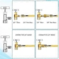 Miniatyrbillede 3 af 5: AC R134A Adapter Hurtigkoblingssæt, R134a Tankhaneventil R134a til R22/410a til Aircondition Kølesystem