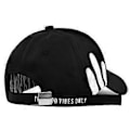 Miniatyrbillede 4 af 5: Baseballkasket med graffitiprint, koreansk print, sort hat, studenterhat med bred skygge, buet skygge