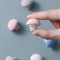 Miniatyrbilde 5 av 5: Sopp Dynetrekkholder Macaron Sklisikker Dynetrekk Klemme 1 Nøkkel for å Låse Opp Dynetrekk Festeklemmeholder, Grå