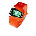 Miniatyrbillede 2 af 5: Unisex LED Fly Digitalur: Farverigt Multifunktionelt Design til Stilfulde Mænd og Kvinder i Orange