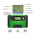 Miniatyrbillede 5 af 5: 60a Pwm Solar Oplader 12v 24v Auto Tilpasning Opladning Til Solar
