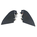Miniatyrbilde 5 av 5: Passer til Model 3 2017-2023 Bil Front LH RH Side Diskanthøyttaler Deksel Cap 1095686-00-F 1095657-00-F