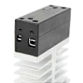 Pikkukuva 2 / 4: DC-ohjattu DC-rele jäähdytyselementillä, Solid State -tehorelemoduuli, 3–32 V:n tulo, 5–220 V:n lähtö