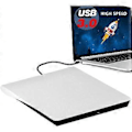 Miniatyrbilde 1 av 5: Ekstern DVD-stasjon, USB 3.0 Bærbar CD/DVD-RW-stasjon/DVD-spiller CD for bærbare datamaskiner