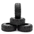 Pikkukuva 5 / 5: 4kpl 125mm 2.2 Kumirenkaat Pyörät 1/10 Rc Crawler -auto Axialille