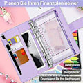 Miniatyrbilde 2 av 5: A6 Budsjettperm, A6 Min Izer For Kontanter, Budsjettperm Med Kontantkonvolutter, Budsjettkonvolutter O