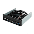 Miniatyrbillede 1 af 5: 5.25 Tommer Desktop PC Kabinet Internt Panel USB Hub 2 Porte