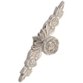 Miniatyrbillede 2 af 5: Euro Rose Skabsknopper Vintage Udsøgte 3D Zinklegering Blomster Skuffetræk Håndtag til Køkken Soveværelse og Badeværelse Blad Elfenben med Guld Kant M