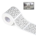 Pikkukuva 1 / 5: Puuselluloosamateriaali Uutuus Hauska Numero Sudoku Painettu Kylpy Hauska WC-paperi