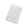 Miniatyrbilde 1 av 5: Trådløst numerisk tastatur Bluetooth Num Pad Runde tastehetter Numpad 22 taster Oppladbart numerisk tastatur
