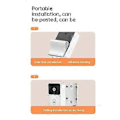 Miniatyrbild 5 av 5: Tuya Smart Dörrklocka med HD Mörkerseende WIFI 2-Vägs Intercom Realtidsvisning för Hemsäkerhetssystem Vit