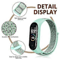 Miniatyrbillede 2 af 5: Nylonrem til Mi Smart Band 7 Holdbar Loop Ur Mode Loop Armbånd