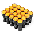 Miniatyrbillede 2 af 5: 20 stk. 12V LED Indikator Signal Advarsel Alarm Nødlys Lampe Gul