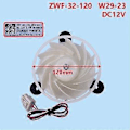Pikkukuva 2 / 5: Jääkaapin pakastimen tuuletinmoottori jääkaapille ZWF-32-120 W29-23 jäähdytystuuletinmoottori DC12V 2.5W 1870RPM