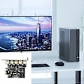Pikkukuva 2 / 4: Enhances Connectivities USB3.0 -laajennuskortti, 5 porttia ja etuosan SATA-virtakeskittimet