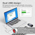 Miniatyrbilde 4 av 5: Minnekortleser 5-i-1 SD-kortleser USB OTG-adapter med ladeport for //Android/PC/Nettbrett/Kamera