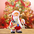 Miniatyrbillede 4 af 4: Funklende Ornament Jule Elektrisk Musik Swing Gammel Mand Dukke Ornamenter Julemand Dekorationer