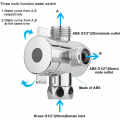 Miniatyrbilde 3 av 5: 3-veis dusjfordelerventil G1/2in Multifunksjons vannseparatoradapter Dusjtilbehør Dusjhode reservedel for bad-Fei Yu