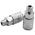 Miniatyrbilde 5 av 5: 14 stk. Slangekobling Kompressorbeslag 1/4 Tommers Bsp Metallkoblinger Kobling Fe Rele