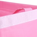 Miniatyrbild 5 av 5: SAFEBET Vikbar Tvättkorg Leksaksförvaringslåda Korgar Kläder Diverse Hemorganisatör (Rosa)